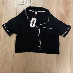 Sleep Riot Cropped Modal Pyjama Top, sz S
